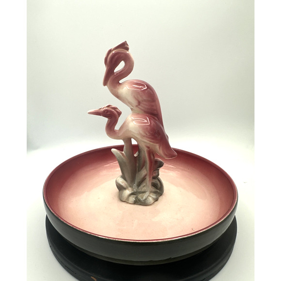Beautiful Vintage Pink Flamingo Planter/Bowl - Picture 1 of 10